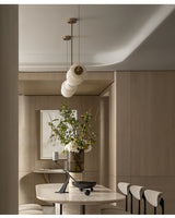 Alabaster Pebble Linear Chandelier