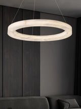 Alabaster Alabaster Ring Chandelier