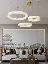 Alabaster Alabaster Ring Chandelier