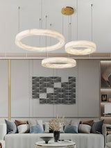 Alabaster Alabaster Ring Chandelier