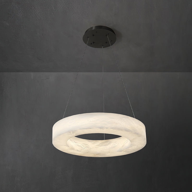 Alabaster Alabaster Ring Chandelier