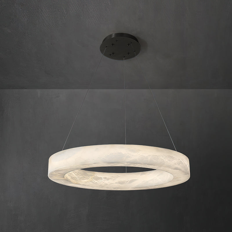 Alabaster Alabaster Ring Chandelier