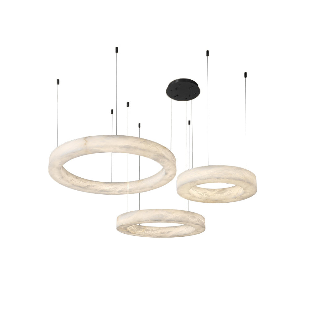 Alabaster Alabaster Ring Chandelier