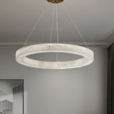 Alabaster Alabaster Ring Chandelier
