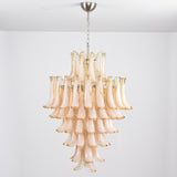 Amber Cloud Glass Petals Chandelier 31.5″