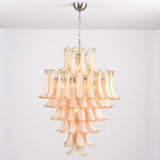 Amber Cloud Glass Petals Chandelier 31.5″