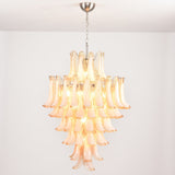 Amber Cloud Glass Petals Chandelier 31.5″