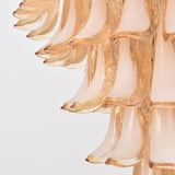 Amber Cloud Glass Petals Chandelier 31.5″