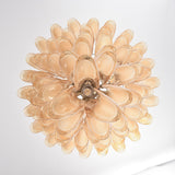 Amber Cloud Glass Petals Chandelier 31.5″