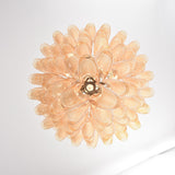 Amber Cloud Glass Petals Chandelier 31.5″