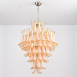 Amber Cloud Glass Petals Chandelier 31.5″