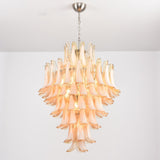 Amber Cloud Glass Petals Chandelier 31.5″