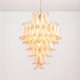 Amber Cloud Glass Petals Chandelier 31.5″