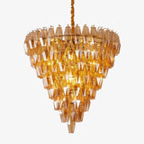Marcello Amber Round 8-Tier Chandelier