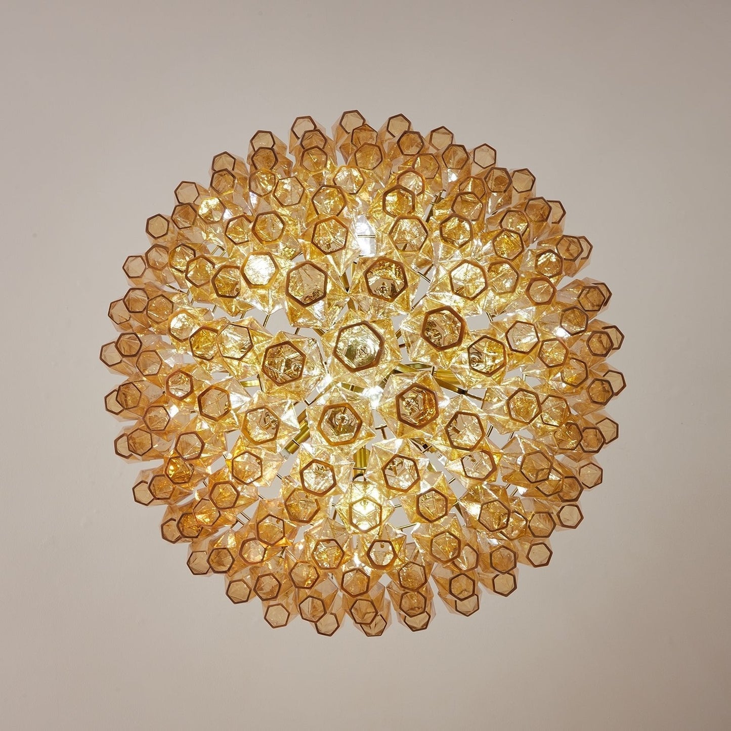 Marcello Amber Round 8-Tier Chandelier