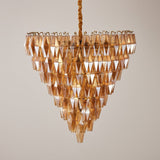 Marcello Amber Round 8-Tier Chandelier