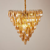 Marcello Amber Round 8-Tier Chandelier