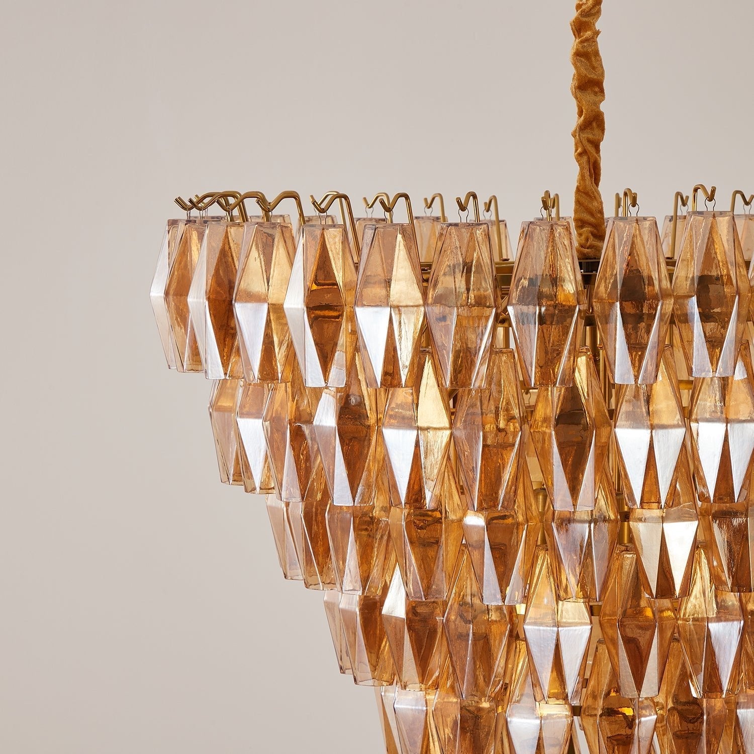 Marcello Amber Round 8-Tier Chandelier