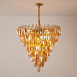 Marcello Amber Round 8-Tier Chandelier