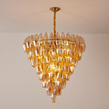 Marcello Amber Round 8-Tier Chandelier