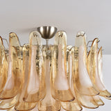 Amber Petal Glass Ceiling Lamp