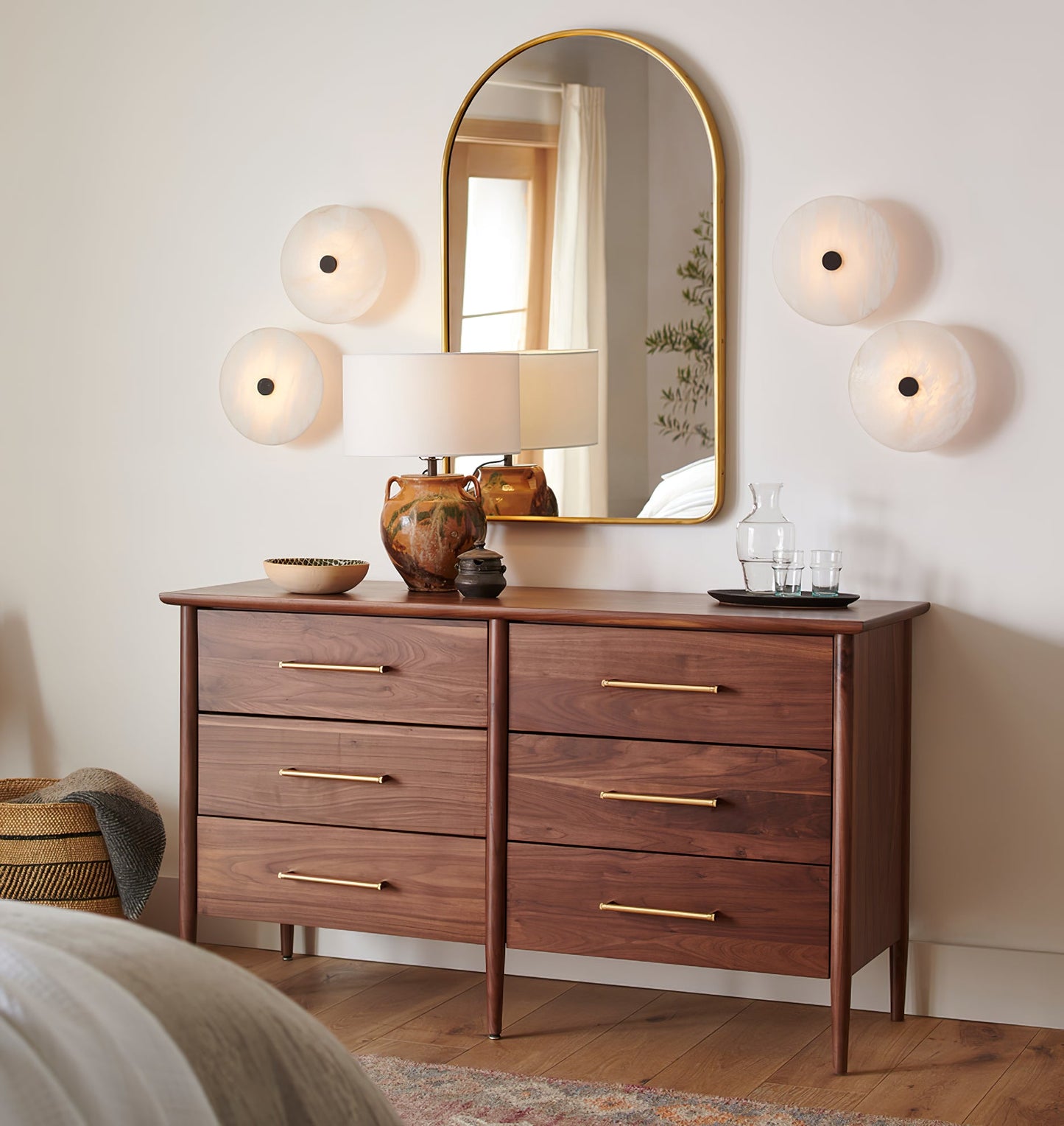 Ankeny Alabaster Flush Mount