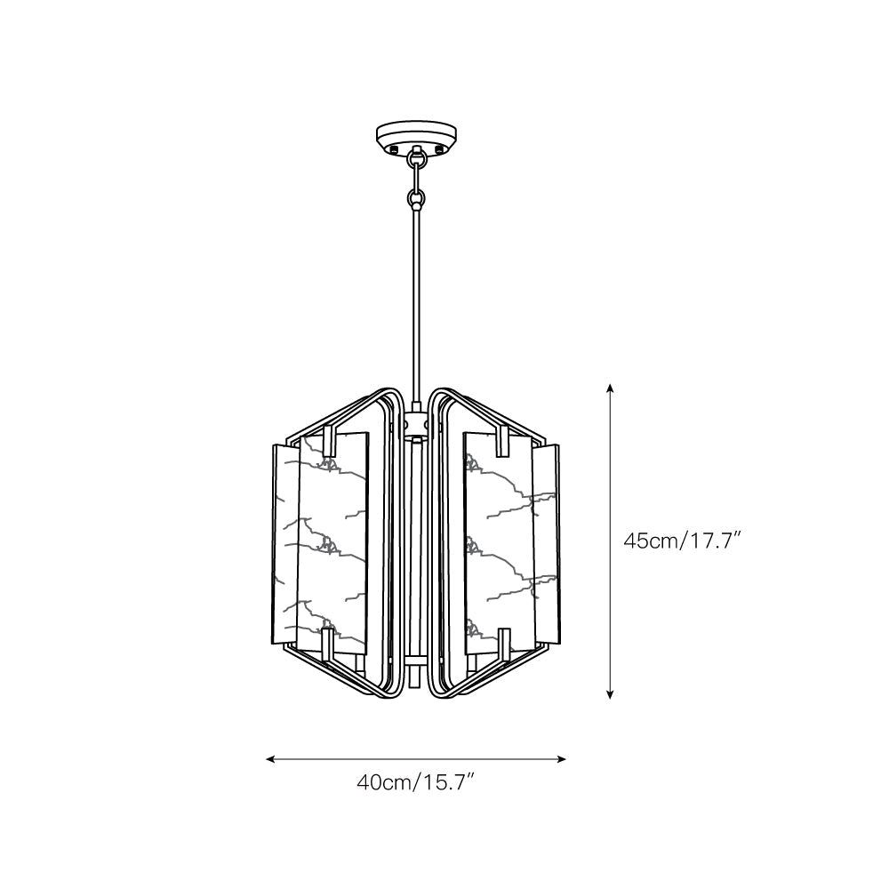 Appareil Alabaster Chandelier