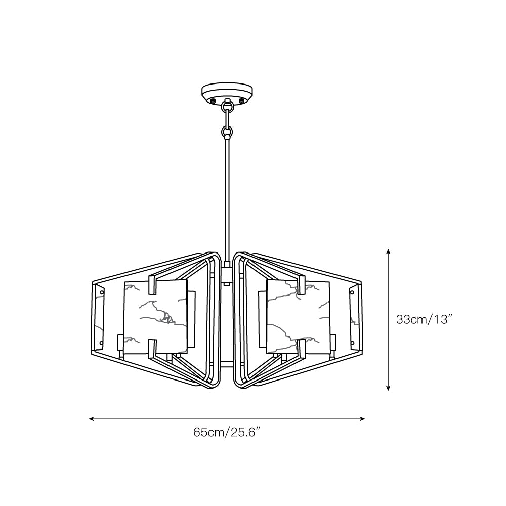 Appareil Alabaster Chandelier