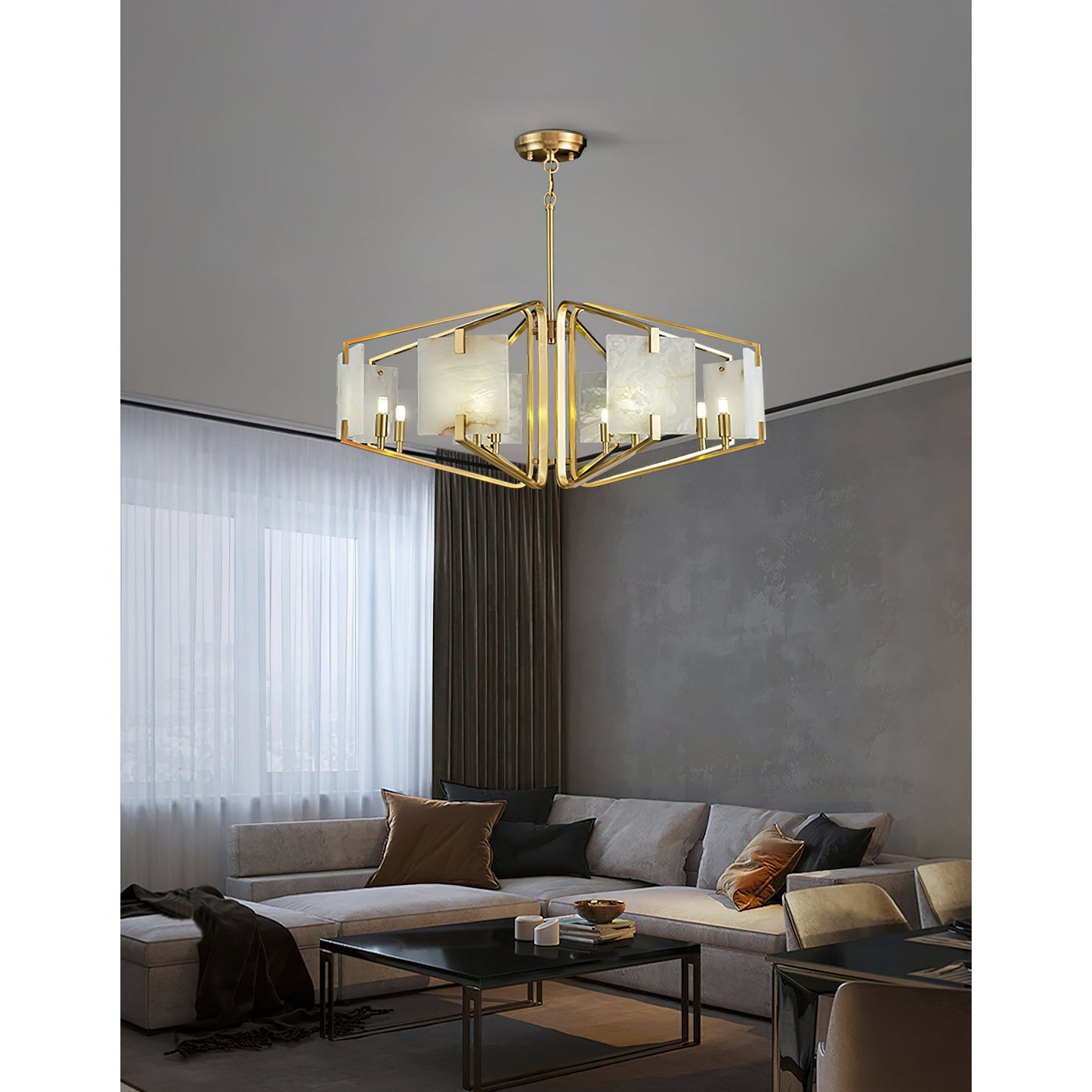 Appareil Alabaster Chandelier