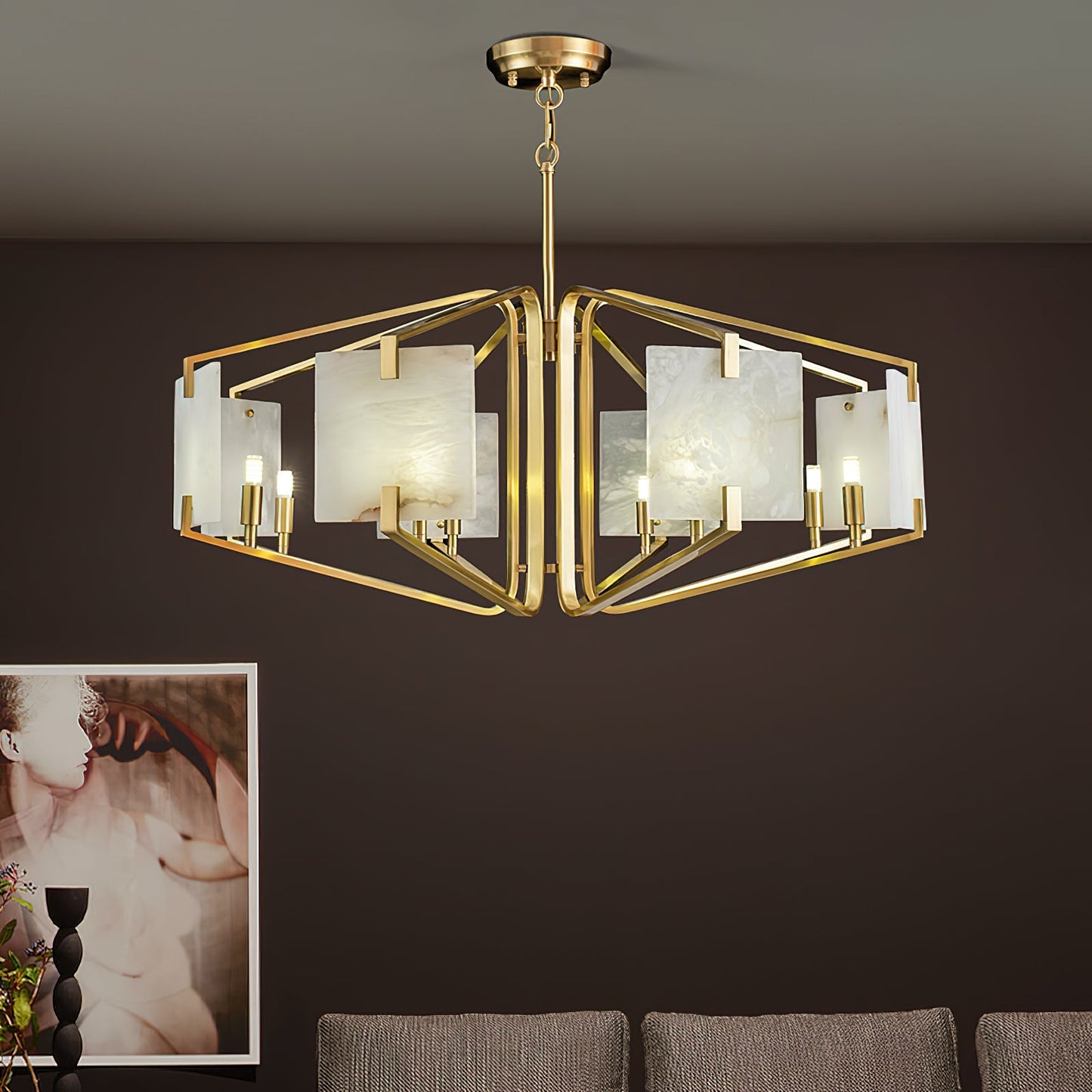 Appareil Alabaster Chandelier