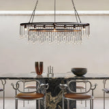 Aubrey Crystal Ball Oval Chandelier 7 Lights