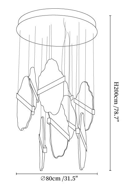 Auralith Alabaster Chandelier