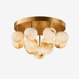 Aurelia Alabaster Globe Flush Mount