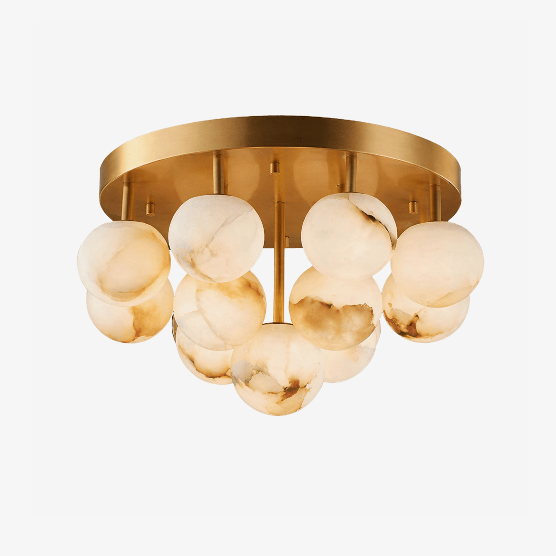 Aurelia Alabaster Globe Flush Mount