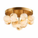 Aurelia Alabaster Globe Flush Mount