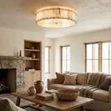 Aurelia Alabaster Ring Flush Mount