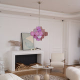 Aurelia Pink Glass Chandelier