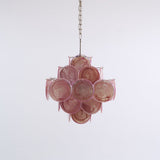 Aurelia Pink Glass Chandelier