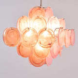 Aurelia Pink Glass Chandelier