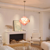 Aurelia Pink Glass Chandelier