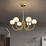Aurelian Alabaster Globe Chandelier