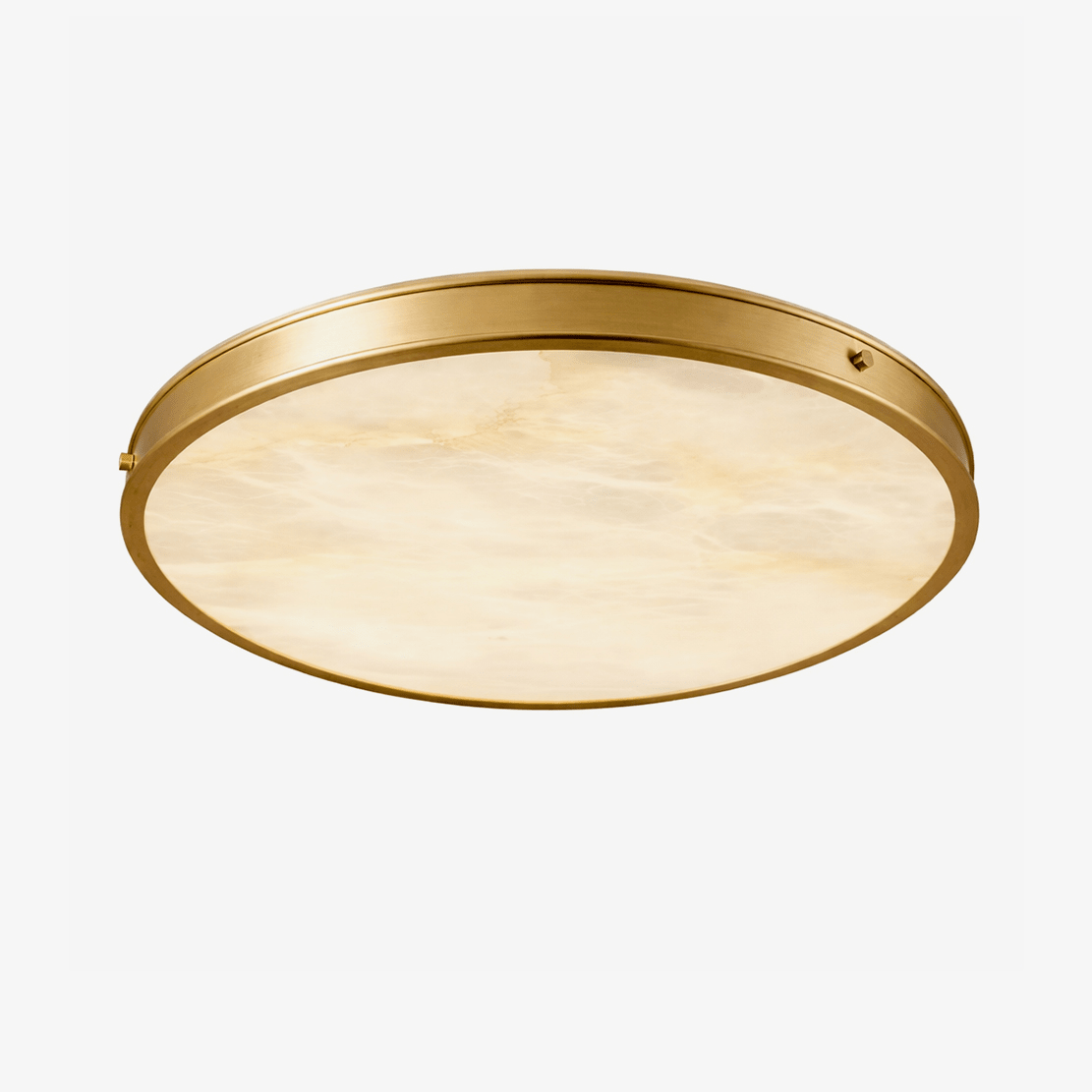 Aureon Alabaster Round Flush Mount