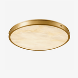 Aureon Alabaster Round Flush Mount
