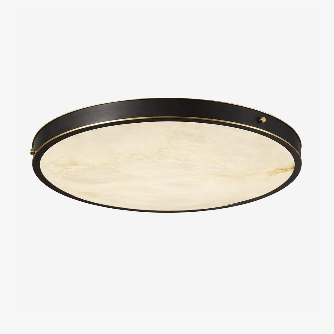 Aureon Alabaster Round Flush Mount