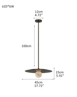 Alabaster Globes LED Disc Pendant Light in Lacquered Brass/Black Stainless Frame