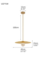 Alabaster Globes LED Disc Pendant Light in Lacquered Brass/Black Stainless Frame