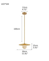 Alabaster Globes LED Disc Pendant Light in Lacquered Brass/Black Stainless Frame
