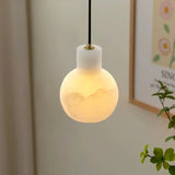 Bell Jar Alabaster Cluster Chandelier