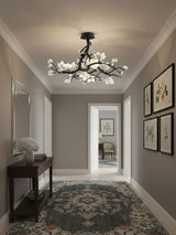 Black Branch Copper Tree Chandelier