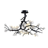 Black Branch Copper Tree Chandelier